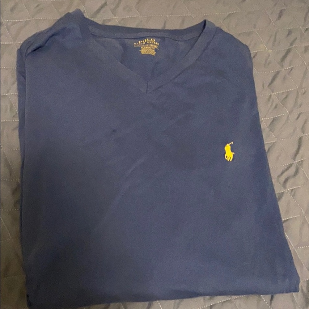 Polo V neck tee shirt